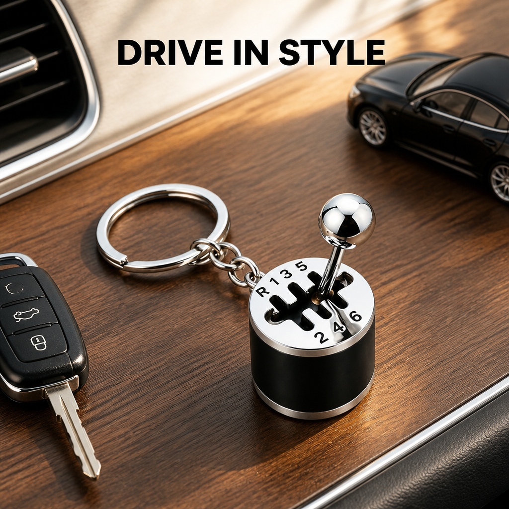 6 Speed Gear Shift Keychain