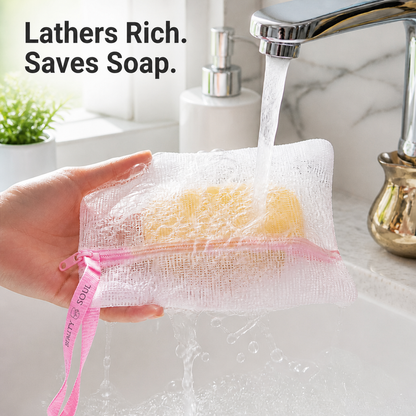 Bubble Foam Soap Net(Pack Of 4Pcs)