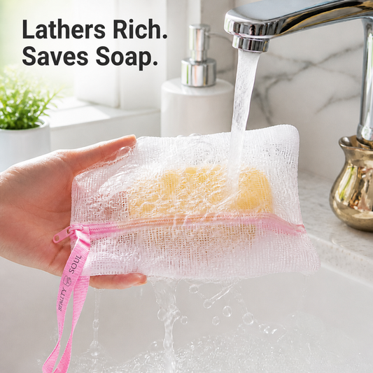 Bubble Foam Soap Net(Pack Of 4Pcs)