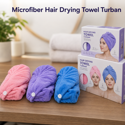 Microfiber Hair Drying Towel Turban