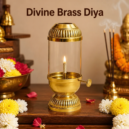Adjustable Akhand Diya for Pooja