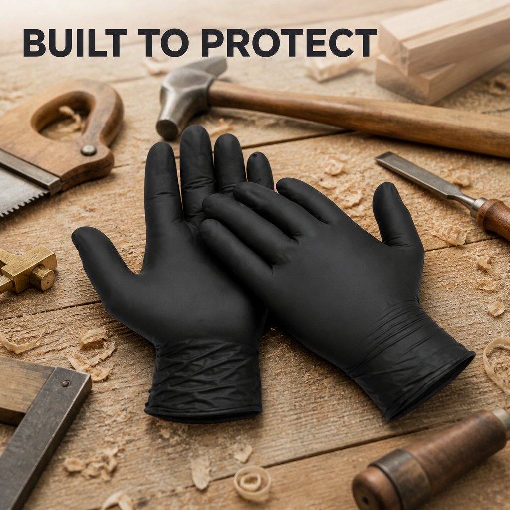 Heavy Duty Nitrile Gloves (Pack Of 50Pcs)