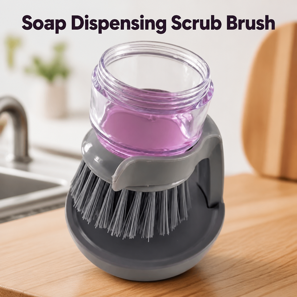 Soap Dispensing Scrub Brush
