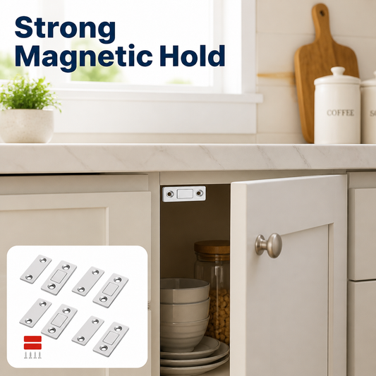 Ultra Thin Cabinet Magnetic Catch(Pack Of 4)