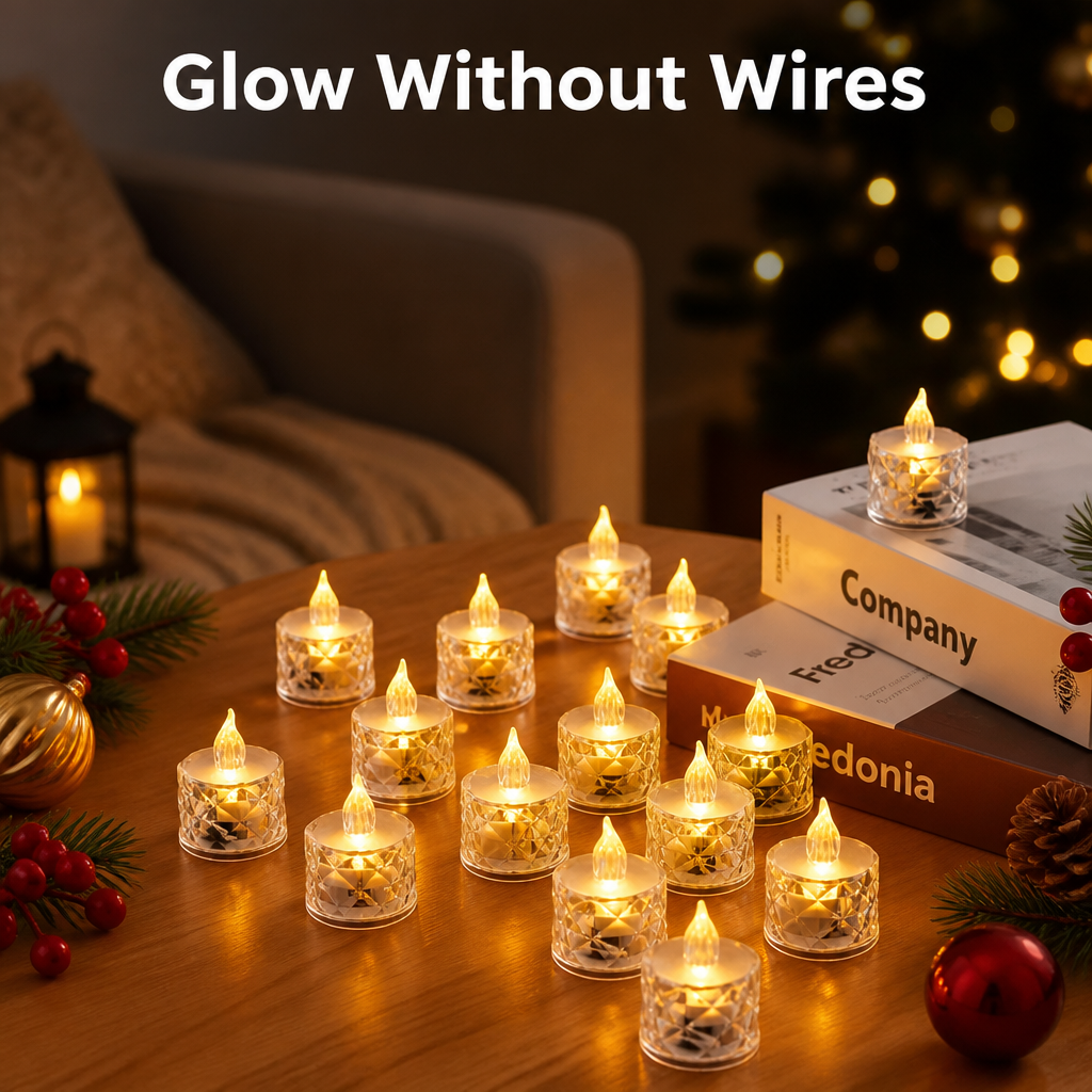 Crystal LED Light(Pack of 4Pcs)