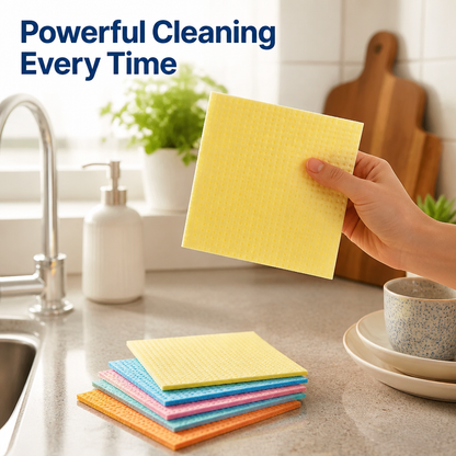 Reusable Sponge Wipes(Pack of 5)