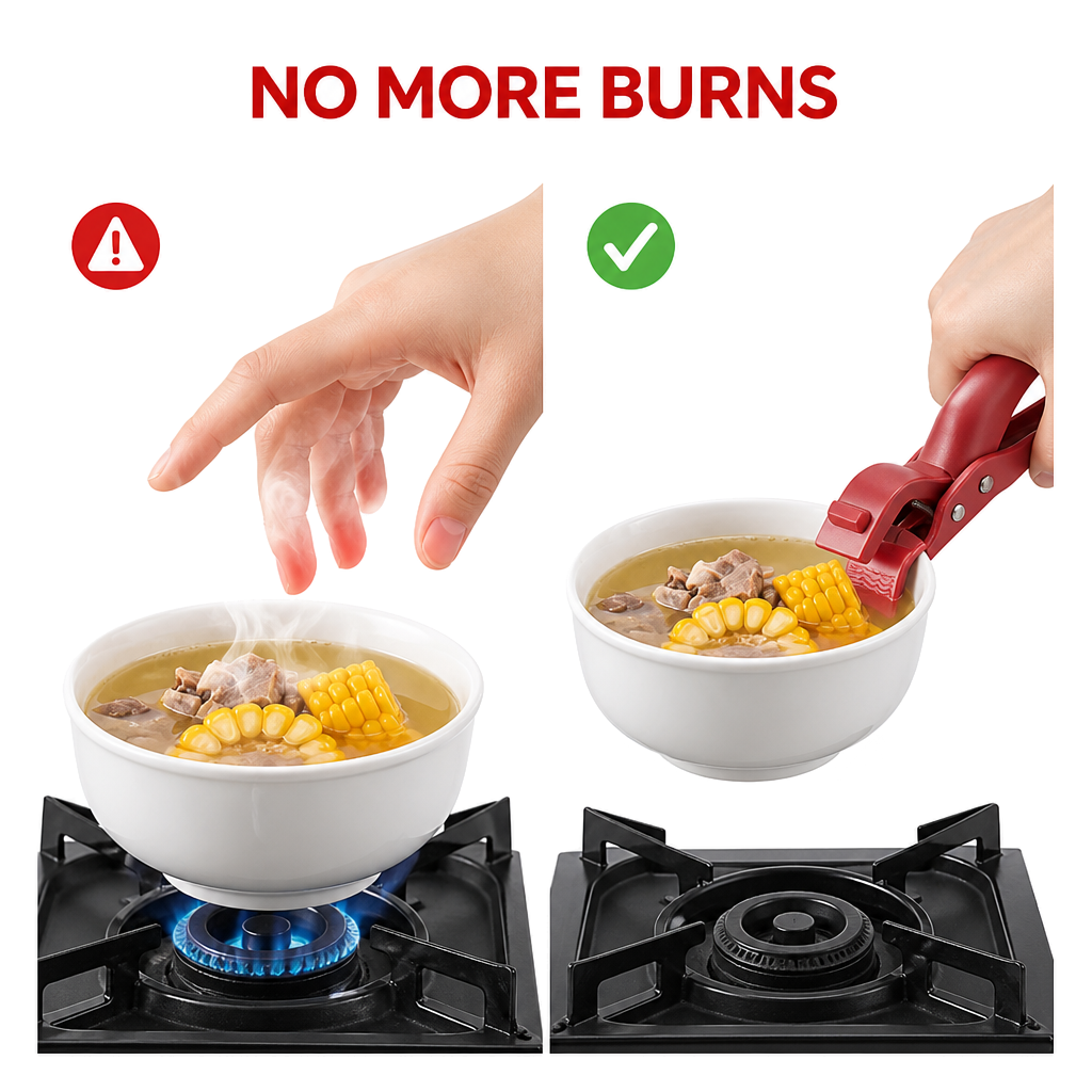 Multi-Purpose Anti-Scalding Bowl Holder Clip