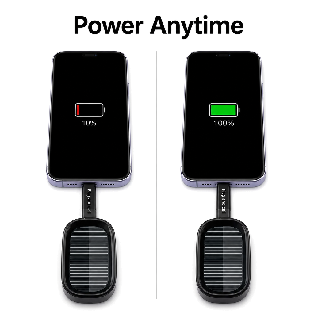 Solar Keychain Charger Powerbank (1200 mAh)