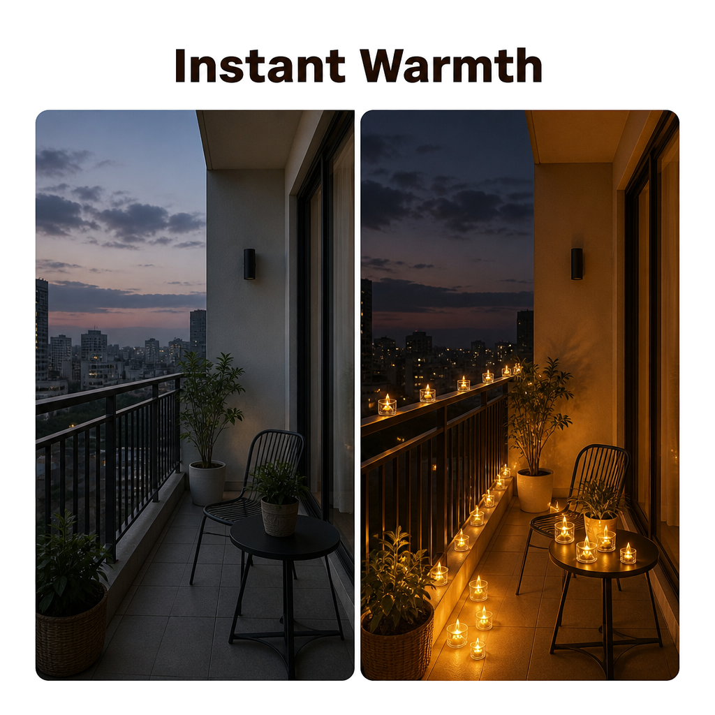 Crystal LED Light(Pack of 4Pcs)