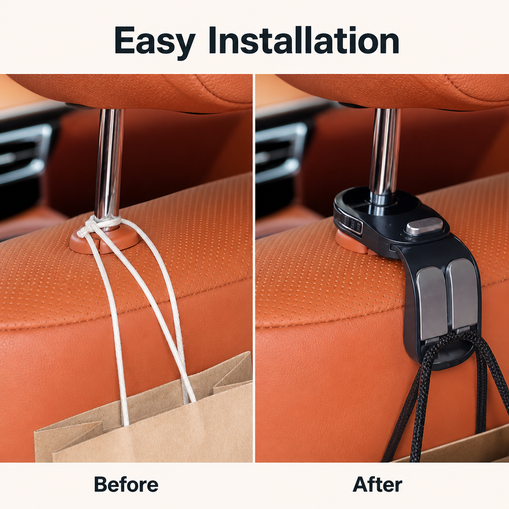 Car Seat Headrest Hooks