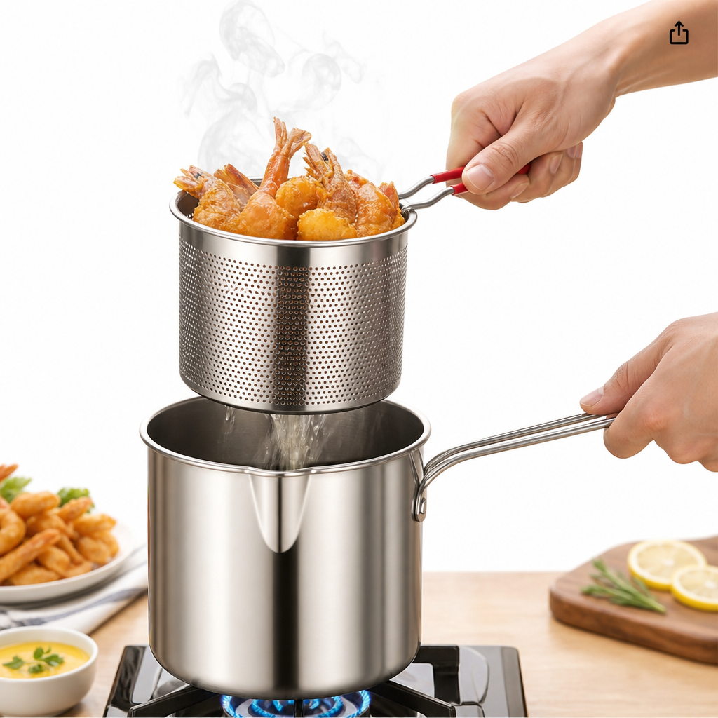 Stainless Steel Deep Frying Pot