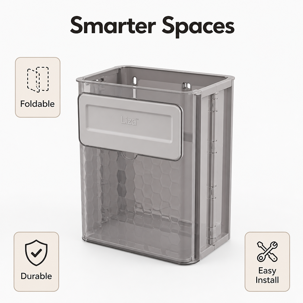 Collapsible Wall-Mount Bin