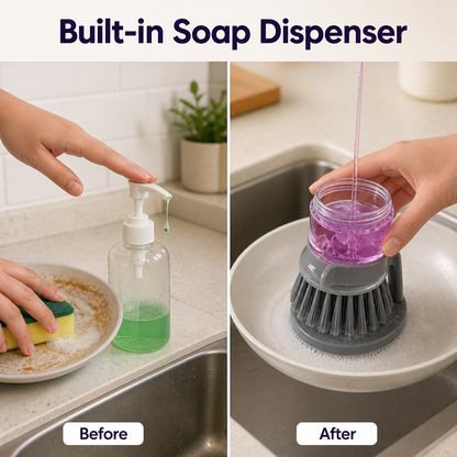 Soap Dispensing Scrub Brush