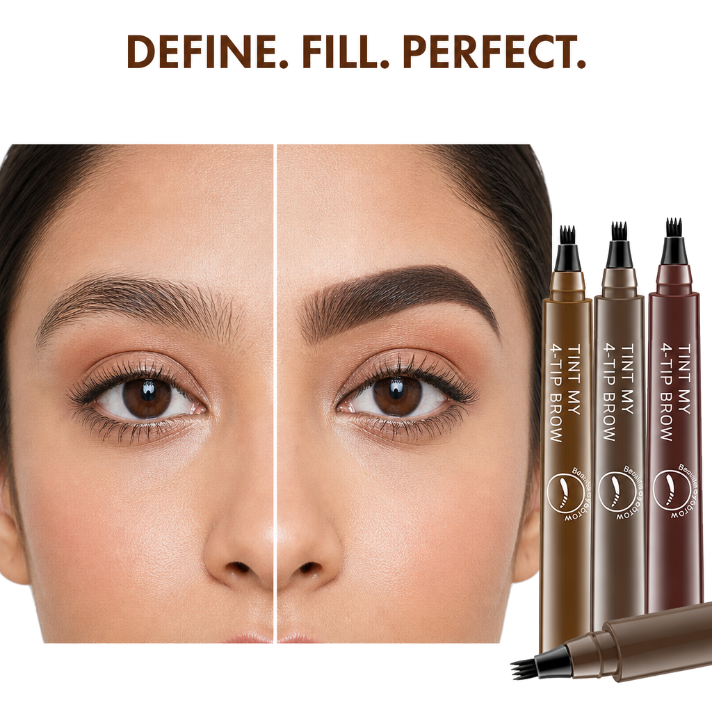 Waterproof 4 Points Eyebrow Pen(Pack Of 2)
