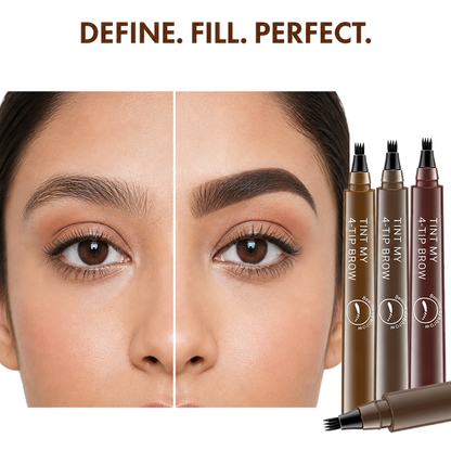 Waterproof 4 Points Eyebrow Pen(Pack Of 2)