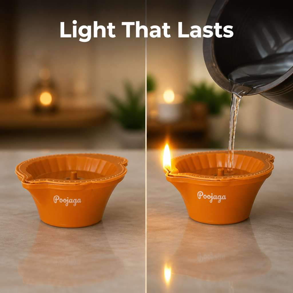 Water-Activated Light Diya(Set Of 6 Pcs)