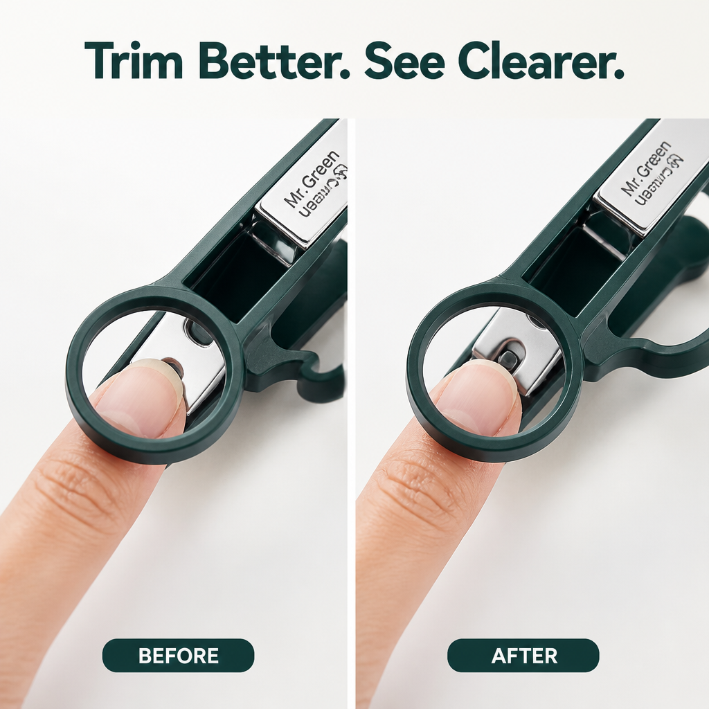 Nail Clippers with Magnifier