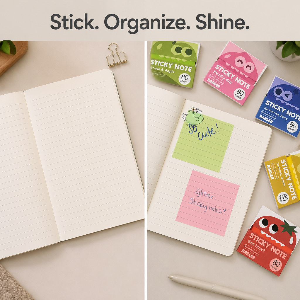 Glitter Sticky Notes(Pack of 4)