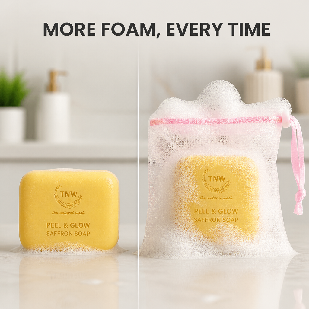 Bubble Foam Soap Net(Pack Of 4Pcs)