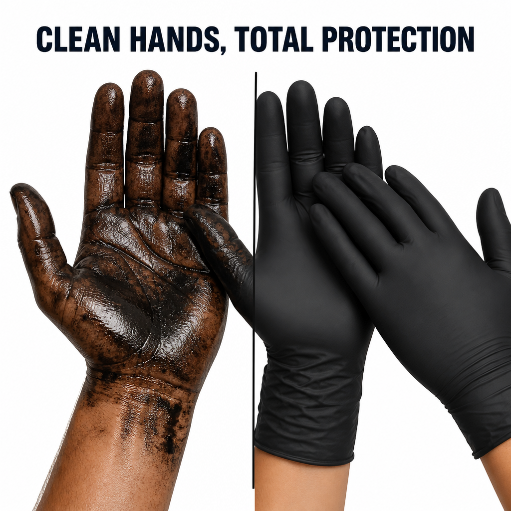 Heavy Duty Nitrile Gloves (Pack Of 50Pcs)