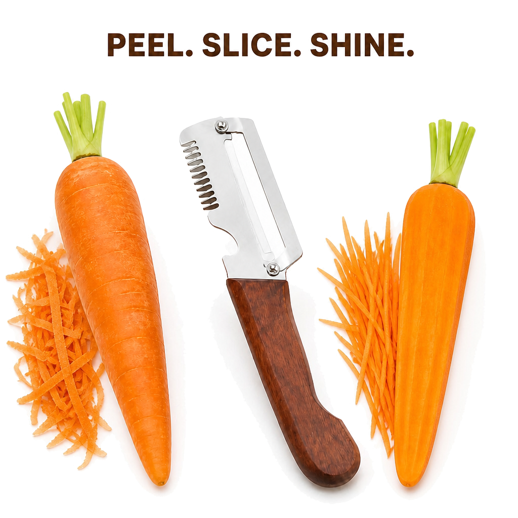 Wooden Handle Vegetable Peeler Knife