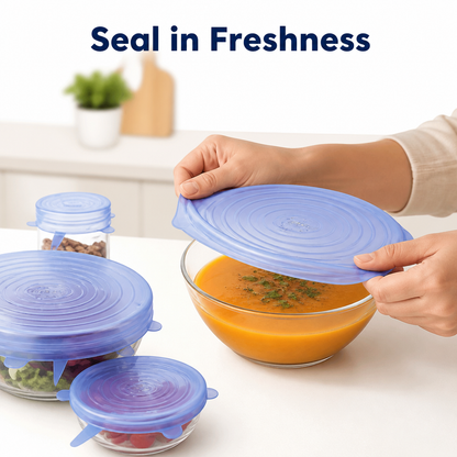 Stretchable Silicone Lids Set