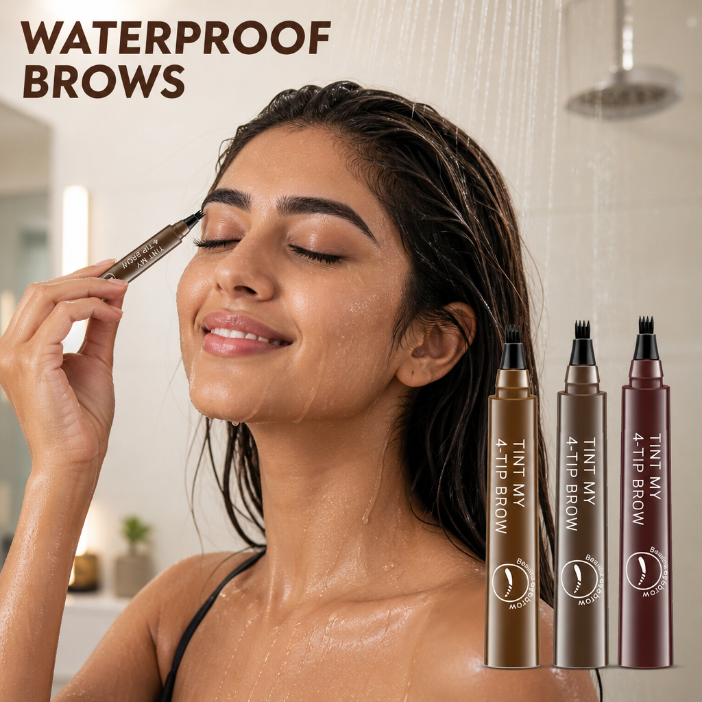 Waterproof 4 Points Eyebrow Pen(Pack Of 2)