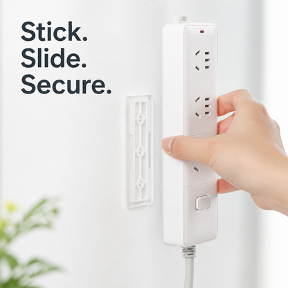 Self-Adhesive Power Strip Holder