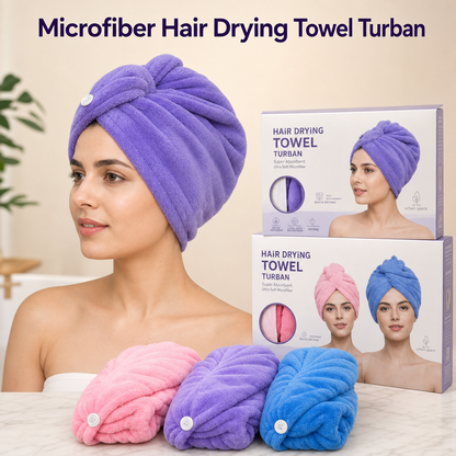 Microfiber Hair Drying Towel Turban