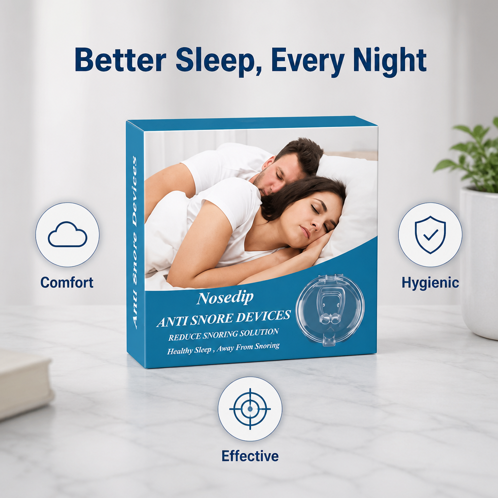 Magnetic Anti Snore Nose Clip(Buy 1 Get 1 Free)
