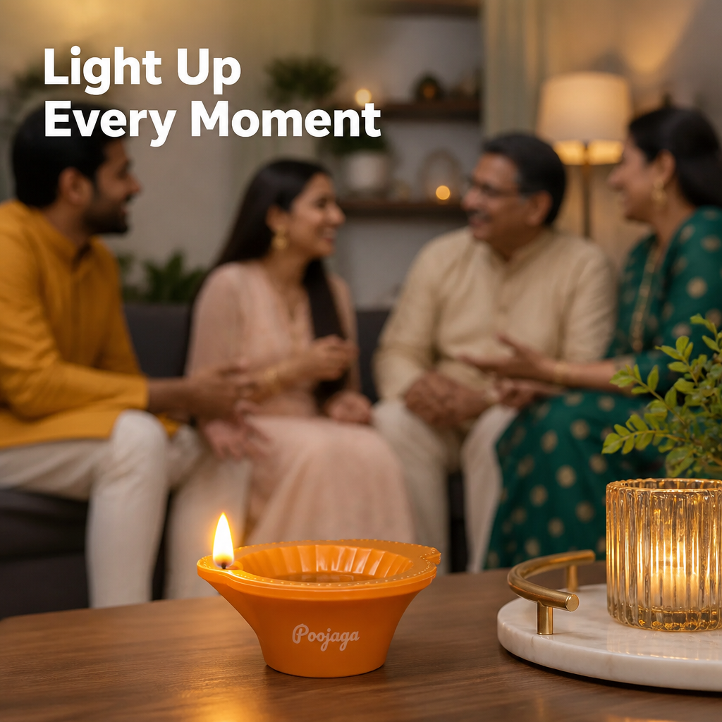 Water-Activated Light Diya(Set Of 6 Pcs)