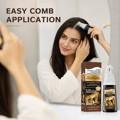 Natural Hair Dye with Comb Applicator