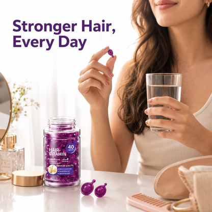 Premium Hair Vitamin Capsules (Pack Of 10 Pcs)