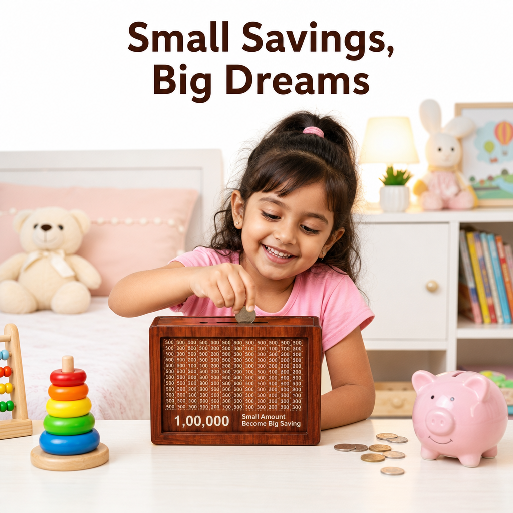 Savings Goal Money Box (₹1 Lakh)
