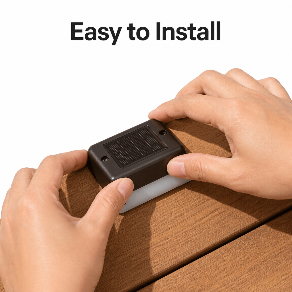 Solar Deck Lights (Pack Of 4)