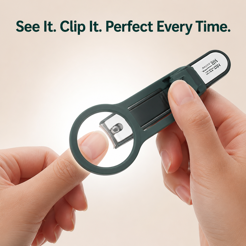 Nail Clippers with Magnifier