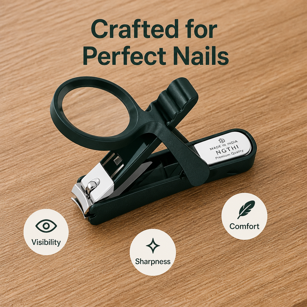 Nail Clippers with Magnifier