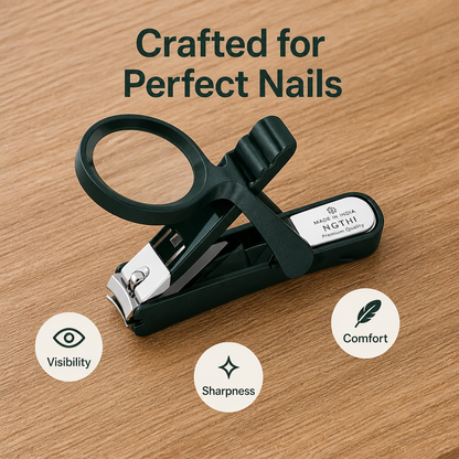 Nail Clippers with Magnifier