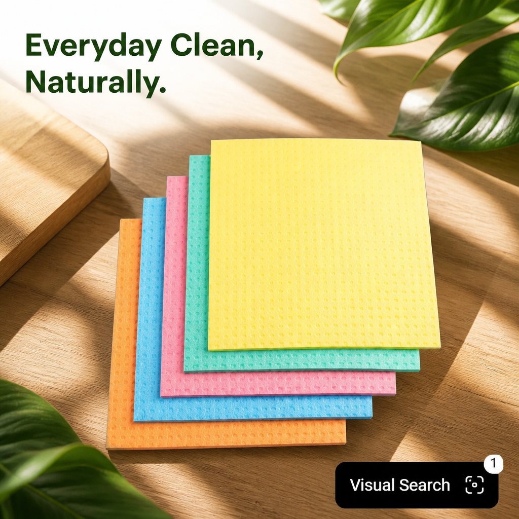 Reusable Sponge Wipes(Pack of 5)