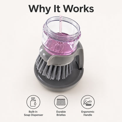 Soap Dispensing Scrub Brush
