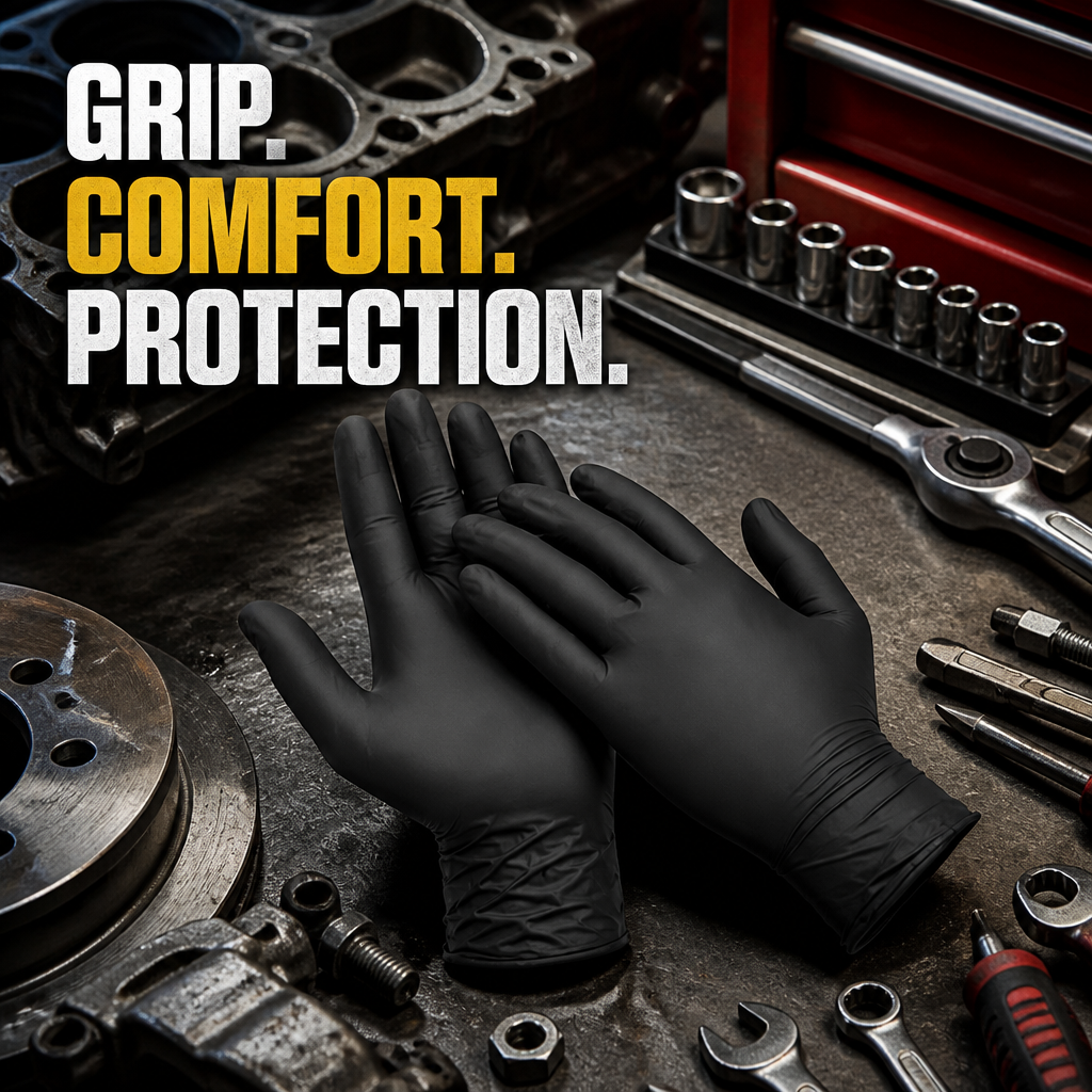Heavy Duty Nitrile Gloves (Pack Of 50Pcs)
