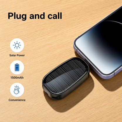 Solar Keychain Charger Powerbank (1200 mAh)