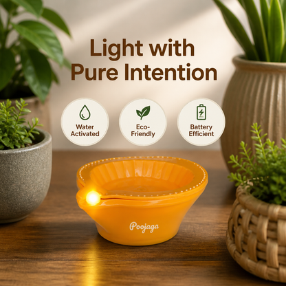 Water-Activated Light Diya(Set Of 6 Pcs)