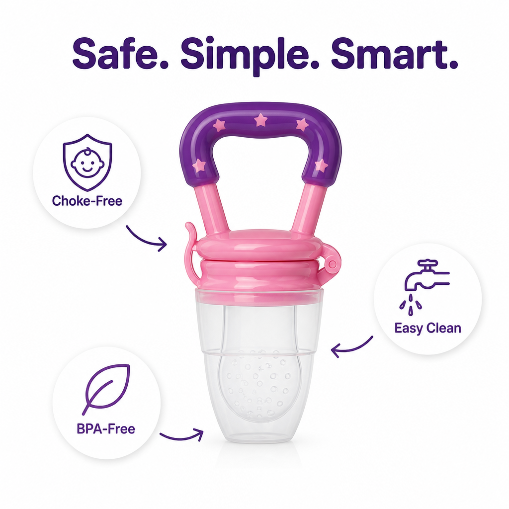 Silicone Baby Fruit Feeder(Buy 1 Get 1 Free)
