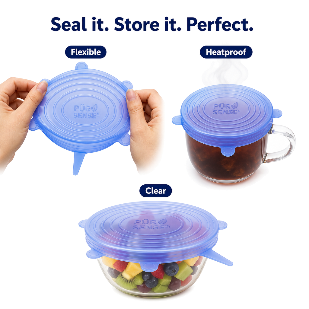 Stretchable Silicone Lids Set