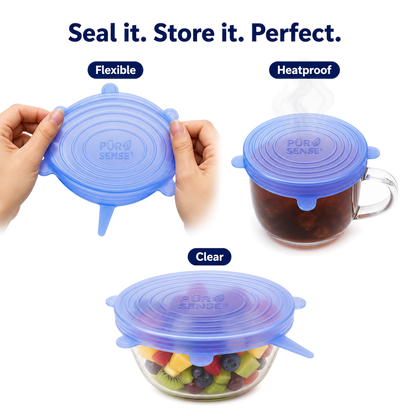 Stretchable Silicone Lids Set