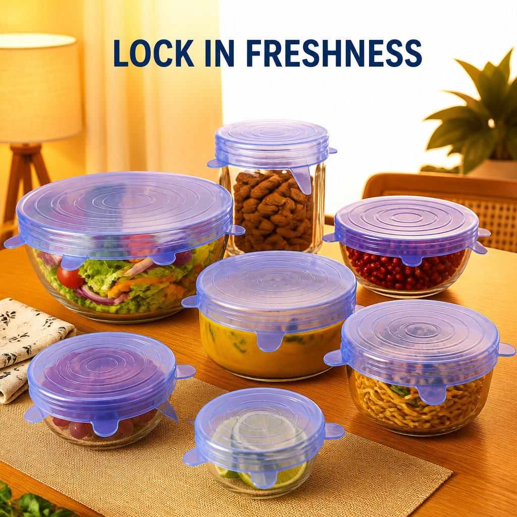 Stretchable Silicone Lids Set