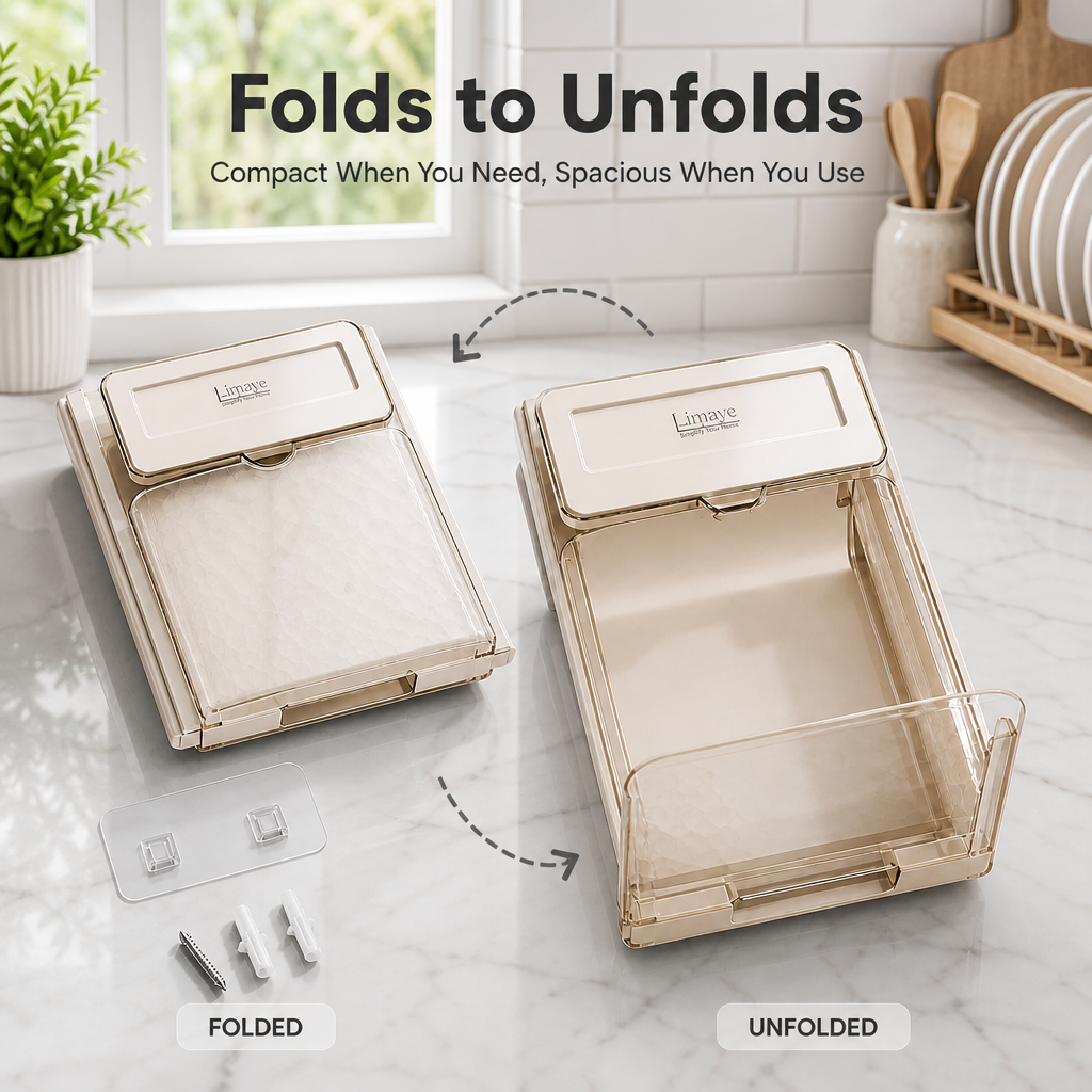 Collapsible Wall-Mount Bin