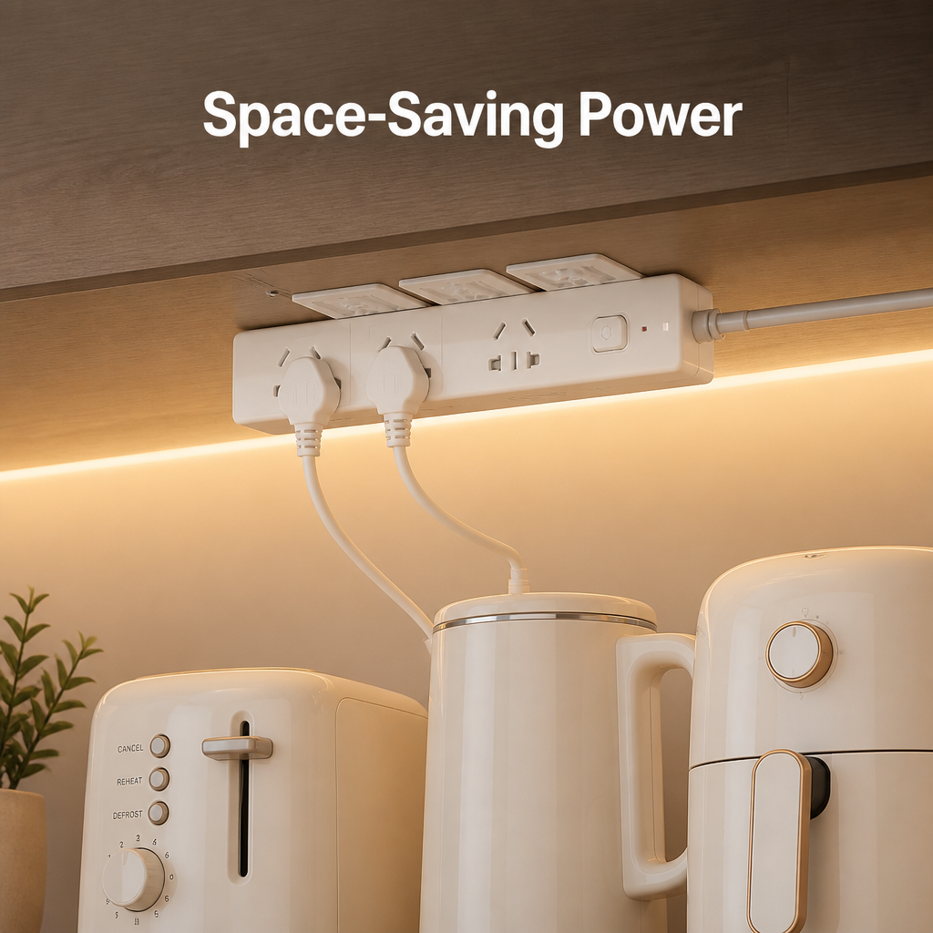 Self-Adhesive Power Strip Holder