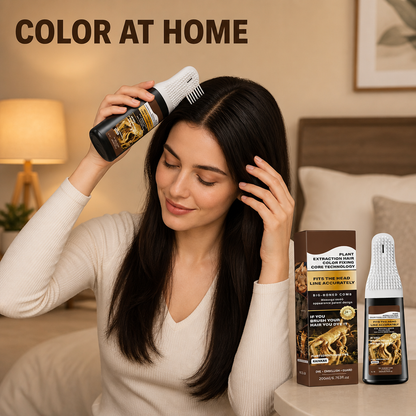 Natural Hair Dye with Comb Applicator
